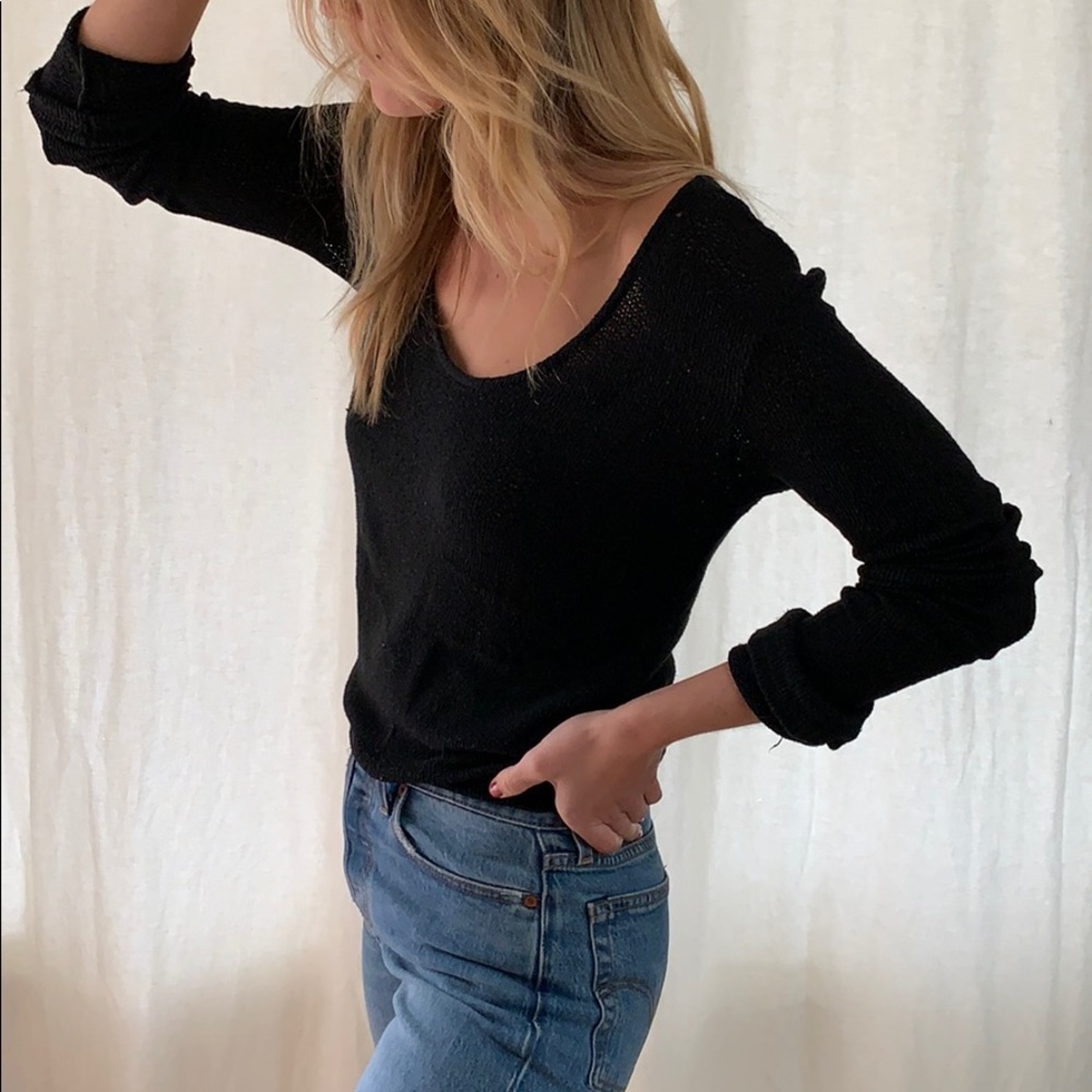 Black knit sweater - Picture 4 of 7